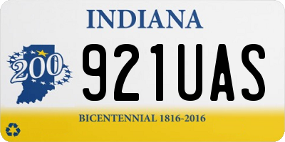 IN license plate 921UAS