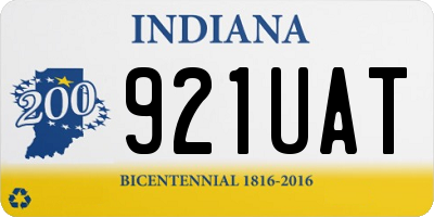IN license plate 921UAT