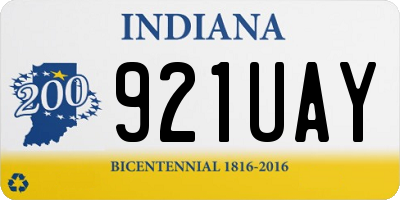 IN license plate 921UAY