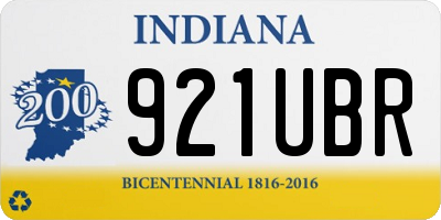 IN license plate 921UBR