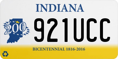 IN license plate 921UCC