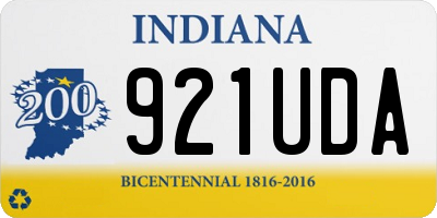 IN license plate 921UDA