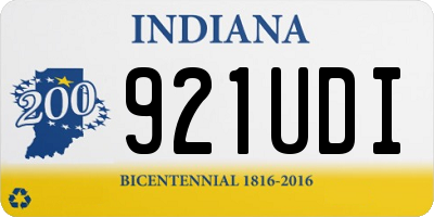 IN license plate 921UDI