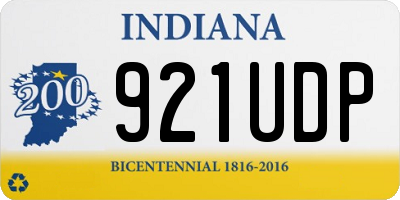 IN license plate 921UDP