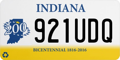 IN license plate 921UDQ
