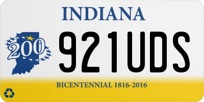 IN license plate 921UDS