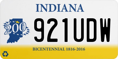 IN license plate 921UDW