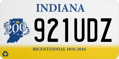 IN license plate 921UDZ