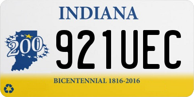 IN license plate 921UEC