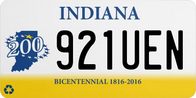 IN license plate 921UEN