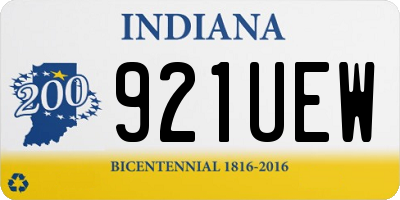 IN license plate 921UEW