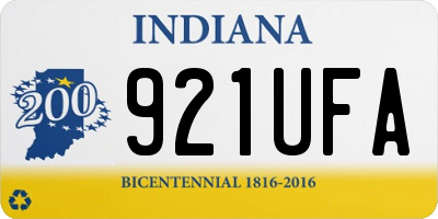 IN license plate 921UFA