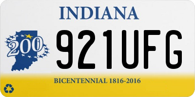 IN license plate 921UFG