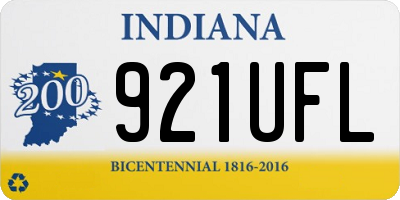 IN license plate 921UFL