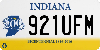 IN license plate 921UFM