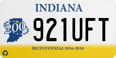 IN license plate 921UFT