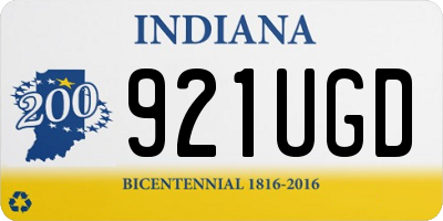 IN license plate 921UGD