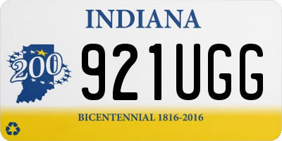 IN license plate 921UGG