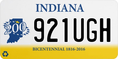 IN license plate 921UGH