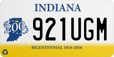 IN license plate 921UGM