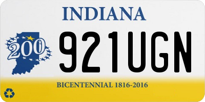 IN license plate 921UGN