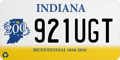 IN license plate 921UGT