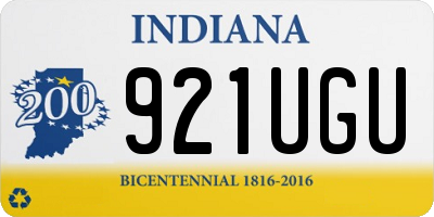 IN license plate 921UGU