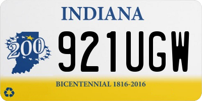 IN license plate 921UGW