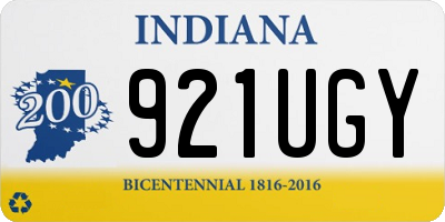 IN license plate 921UGY