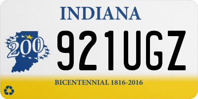 IN license plate 921UGZ