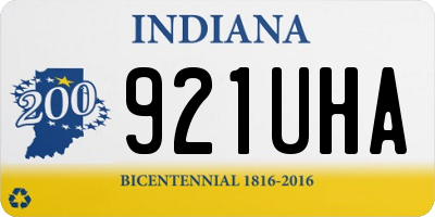 IN license plate 921UHA
