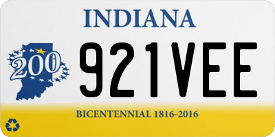 IN license plate 921VEE