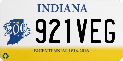 IN license plate 921VEG