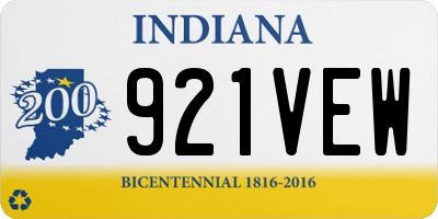 IN license plate 921VEW