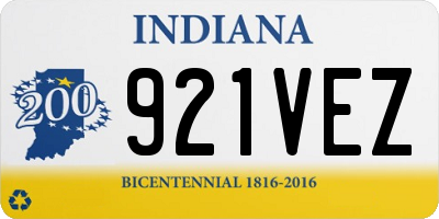 IN license plate 921VEZ