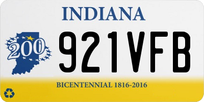 IN license plate 921VFB