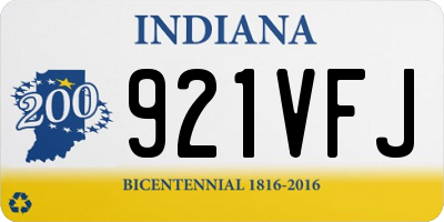 IN license plate 921VFJ
