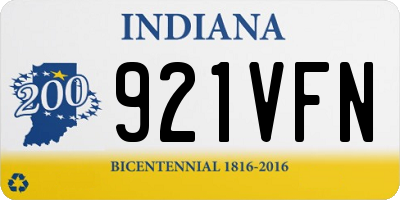 IN license plate 921VFN