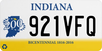 IN license plate 921VFQ