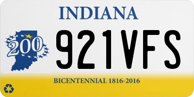 IN license plate 921VFS
