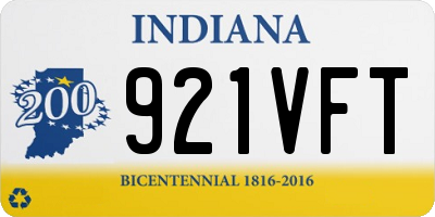 IN license plate 921VFT