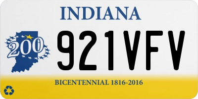 IN license plate 921VFV