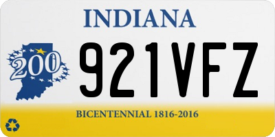 IN license plate 921VFZ