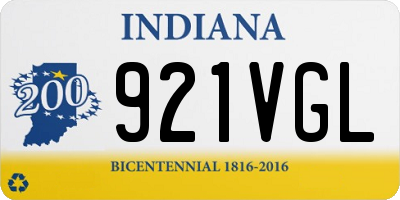 IN license plate 921VGL