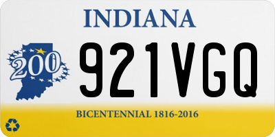 IN license plate 921VGQ
