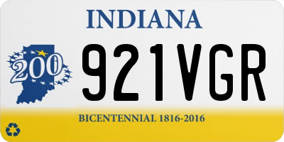 IN license plate 921VGR