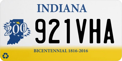 IN license plate 921VHA