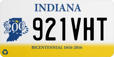 IN license plate 921VHT