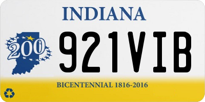 IN license plate 921VIB