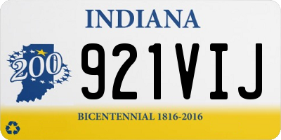 IN license plate 921VIJ